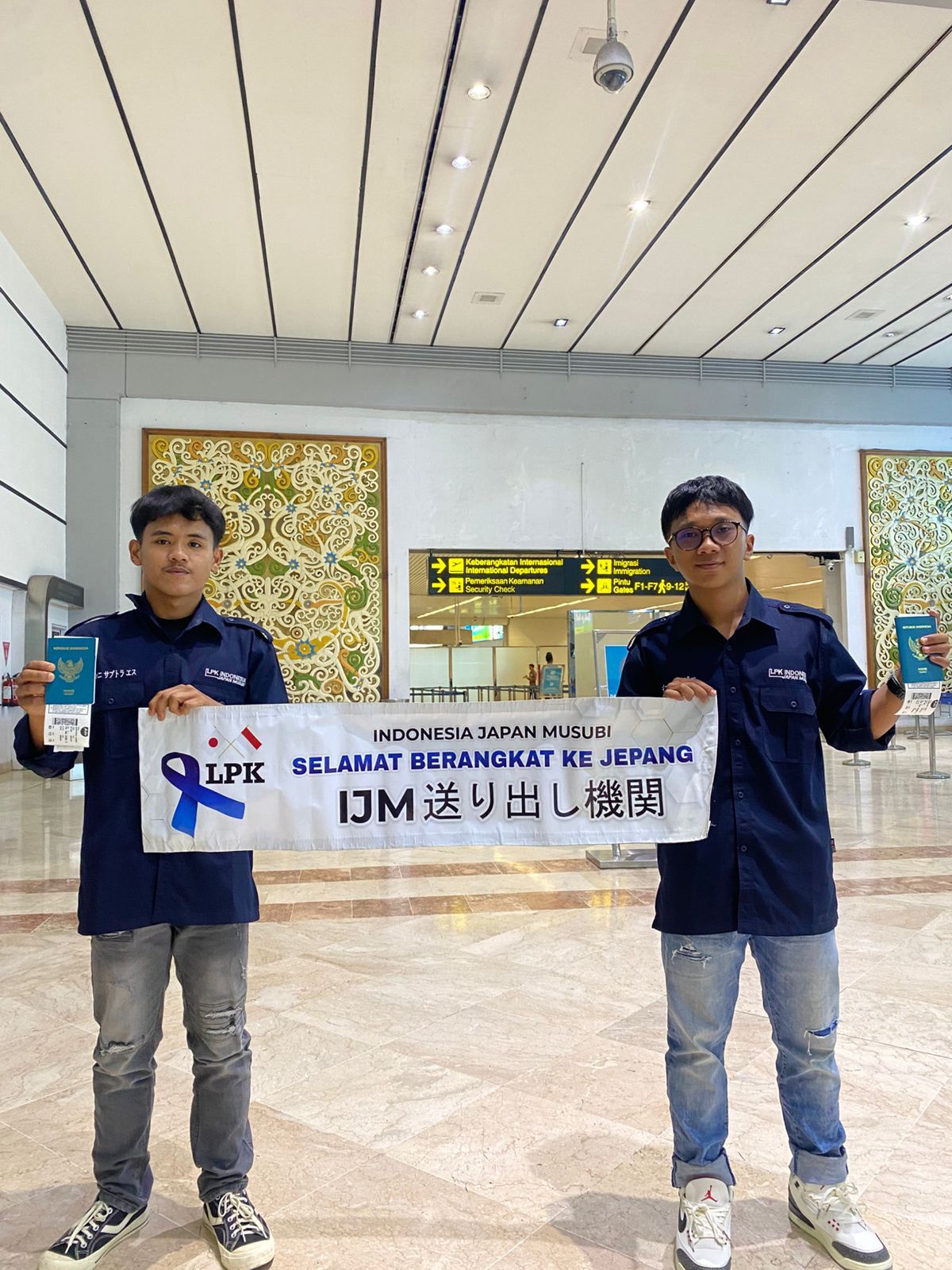 Hari keberangkatan ke Jepang di bandara